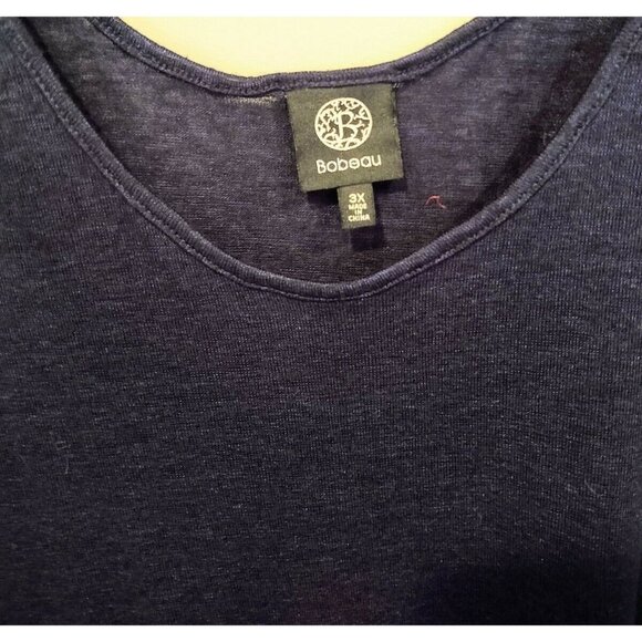 Bobeau Tie Shoulder Scoop Neck Tank Top Size 3X Women's Plus - Picture 3 of 6